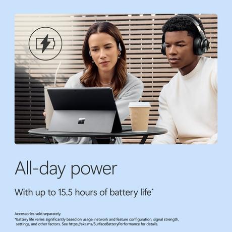 Microsoft Surface Pro 13 Convertible Laptop (Qualcomm Snapdragon X2 Plus (12 Core)/24 GB/512 GB SSD/Qualcomm Adreno GPU Integrated/Windows 11 Home/MSOffice/OLED), 33.02 cm - 13 inch, Platinum-2