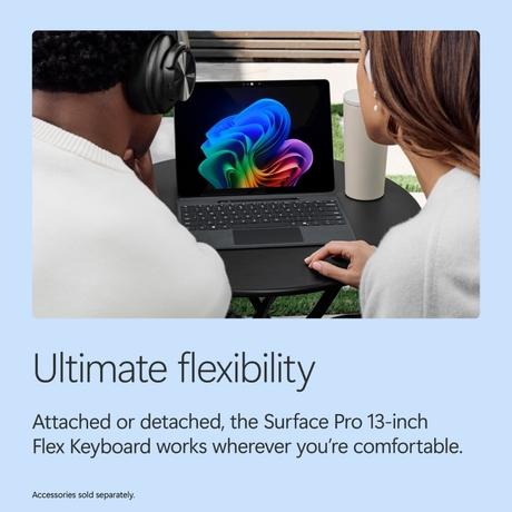 Microsoft Surface Pro 13 Convertible Laptop (Qualcomm Snapdragon X2 Plus (12 Core)/24 GB/512 GB SSD/Qualcomm Adreno GPU Integrated/Windows 11 Home/MSOffice/OLED), 33.02 cm - 13 inch, Platinum-6