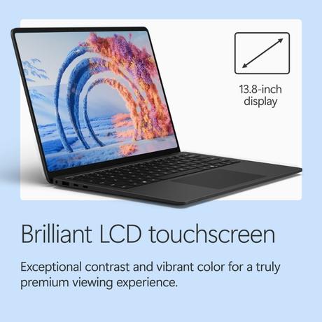 Microsoft Surface 13.8 Windows Laptop (Qualcomm Snapdragon X2 Plus (10 Core)/32 GB/512 GB SSD/Qualcomm Adreno GPU Integrated/Windows 11 Home/MSOffice/LCD), 35.05 cm - 13.8 inch, Black-1