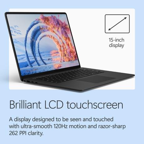 Microsoft Surface 15 Windows Laptop (Qualcomm Snapdragon X2 Elite (12 Core)/16 GB/1 TB SSD/Qualcomm Adreno GPU Integrated/Windows 11 Home/MSOffice/LCD), 38.1 cm - 15 inch, Black-1