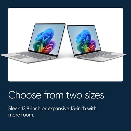Microsoft Surface 15 Windows Laptop (Qualcomm Snapdragon X2 Elite (12 Core)/24 GB/512 GB SSD/Qualcomm Adreno GPU Integrated/Windows 11 Home/MSOffice/LCD), 38.1 cm - 15 inch, Platinum-7