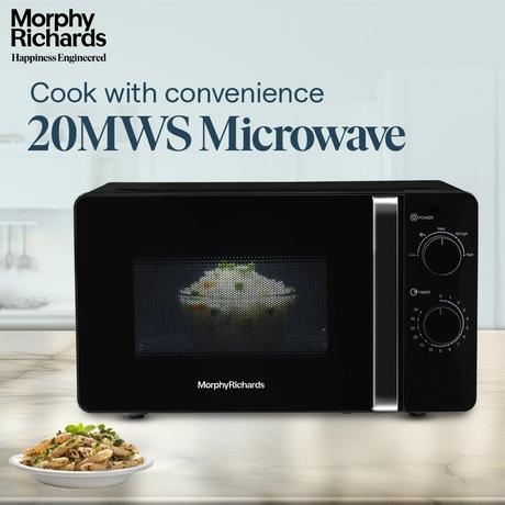 Morphy Richards 20 Litres Solo Microwave Oven, Black-3