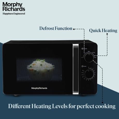 Morphy Richards 20 Litres Solo Microwave Oven, Black-4