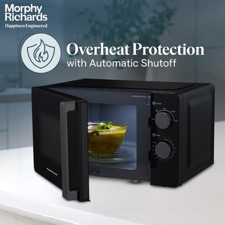 Morphy Richards 20 Litres Solo Microwave Oven, Black-5
