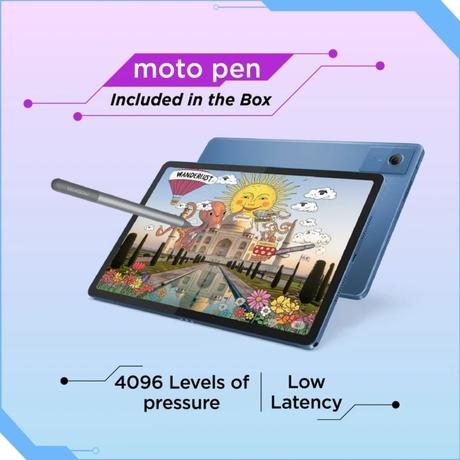 Moto Pad 60 Neo 27.94 cm (11 Inch) WiFi Tablet with Pen, 8 GB RAM, 128 GB, Pantone Malibu Blue, ZAGV0014IN-4