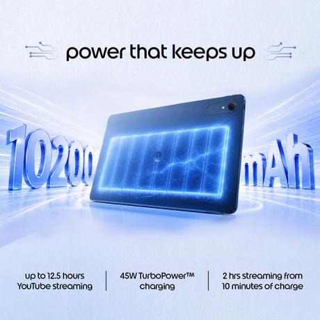 Moto Pad 70 Pro 32.25 cm (12.7 Inch) WiFi Tablet with Pen, 8 GB RAM, 256 GB, Pantone Titan, ZAJ70003IN-7