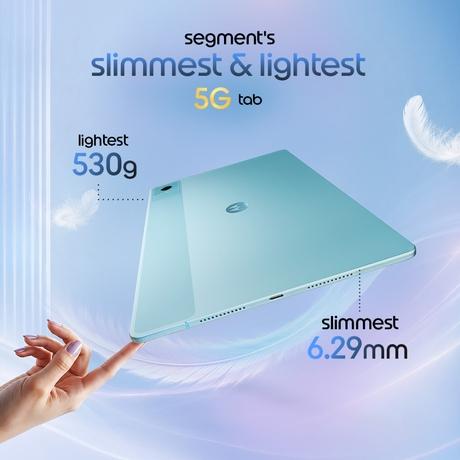 Moto Pad 70 32.25 cm (12.7 Inch) WiFi + 5G Tablet with Pen, 8 GB RAM, 256 GB, Pantone Sea Angel, ZAJC0004IN-2