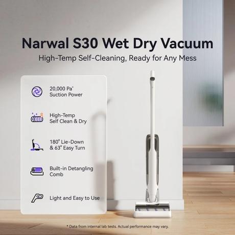 Narwal S30 Handheld Vacuum Cleaner, White-7
