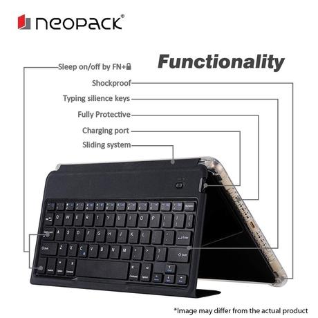 Neopack Tablet Case With Removable Wireless Keyboard for 26.67 cm (10.5 inch) iPad Pro/Air 2019, Black 7PAD10-2