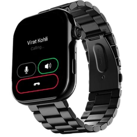 Noise Colorfit Ultra 3 Smartwatch, 4.97 cm (1.96 inch) AMOLED Display, Bluetooth Calling, Premium Metallic Build, Upto 7 Days Battery, Rotating Functional Crown, Gesture Control, Voice Assistant (Metallic Strap Black)-2