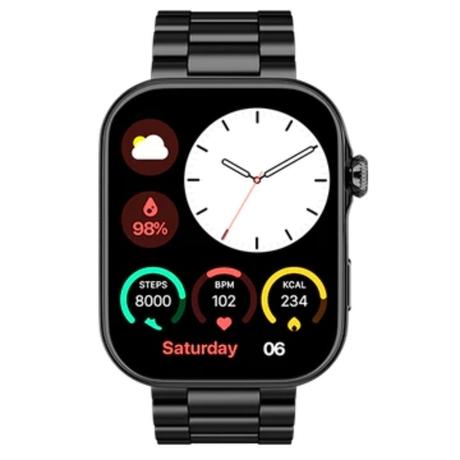 Noise Colorfit Ultra 3 Smartwatch, 4.97 cm (1.96 inch) AMOLED Display, Bluetooth Calling, Premium Metallic Build, Upto 7 Days Battery, Rotating Functional Crown, Gesture Control, Voice Assistant (Metallic Strap Black)-3