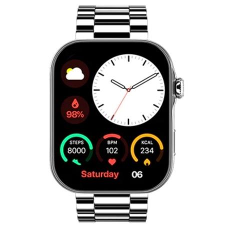 Noise Colorfit Ultra 3 Smartwatch, 4.97 cm (1.96 inch) AMOLED Display, Bluetooth Calling, Premium Metallic Build, Upto 7 Days Battery, Rotating Functional Crown, Gesture Control, Voice Assistant (Metallic Strap Silver)-3