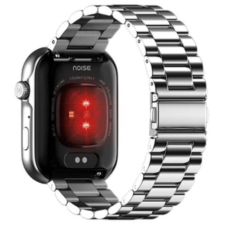 Noise Colorfit Ultra 3 Smartwatch, 4.97 cm (1.96 inch) AMOLED Display, Bluetooth Calling, Premium Metallic Build, Upto 7 Days Battery, Rotating Functional Crown, Gesture Control, Voice Assistant (Metallic Strap Silver)-4