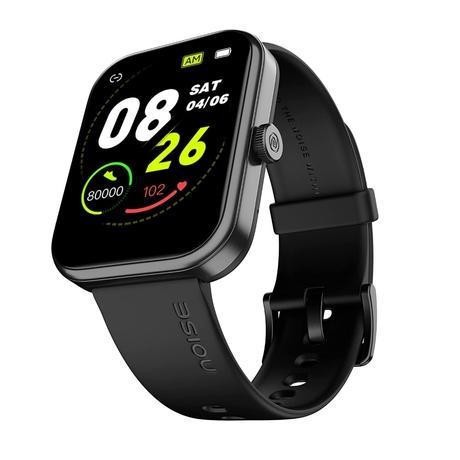 Noise Pulse 2 Max 4.69 cm (1.85 inch) Display, Bluetooth Calling Smart Watch, 10 Days Battery, 550 NITS Brightness, Smart DND, 100 Sports Modes, Smartwatch for Men and Women (Jet Black)-0