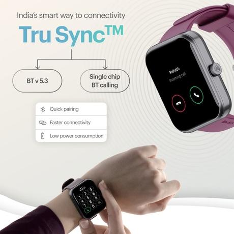 Noise ColorFit Pulse 2 Max Smartwatch, Deep Wine-2