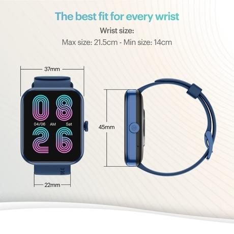 Noise ColorFit Pulse 2 Max Smartwatch, Deep Wine-7
