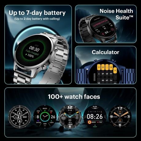 Noise NoiseFit Halo Plus Smartwatch Elite Blue-4