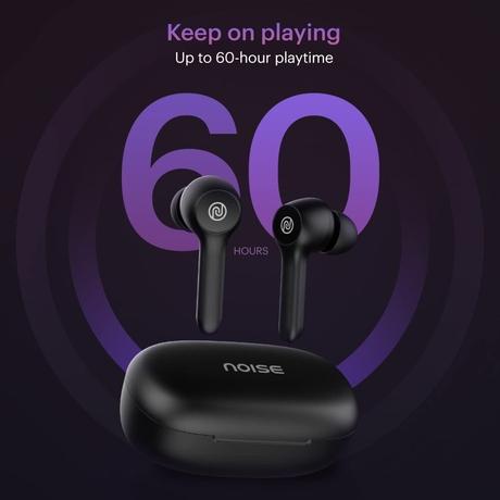 Noise Buds VS201 V3 in-Ear True Wireless Earbuds with 60H of Playtime, Dual Equalizer, Full Touch Control, Mic, Bluetooth v5.1 (Matte Black, TWS)-2