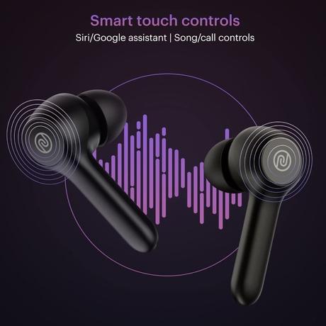 Noise Buds VS201 V3 in-Ear True Wireless Earbuds with 60H of Playtime, Dual Equalizer, Full Touch Control, Mic, Bluetooth v5.1 (Matte Black, TWS)-4