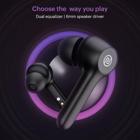 Noise Buds VS201 V3 in-Ear True Wireless Earbuds with 60H of Playtime, Dual Equalizer, Full Touch Control, Mic, Bluetooth v5.1 (Matte Black, TWS)-6