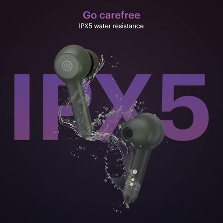 Noise Buds VS201 V3 in-Ear True Wireless Earbuds with 60H of Playtime, Dual Equalizer, Full Touch Control, Mic, Bluetooth v5.1 (Forest Green, TWS)-2