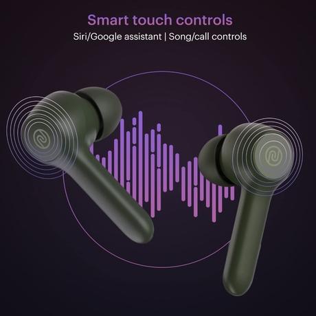 Noise Buds VS201 V3 in-Ear True Wireless Earbuds with 60H of Playtime, Dual Equalizer, Full Touch Control, Mic, Bluetooth v5.1 (Forest Green, TWS)-4