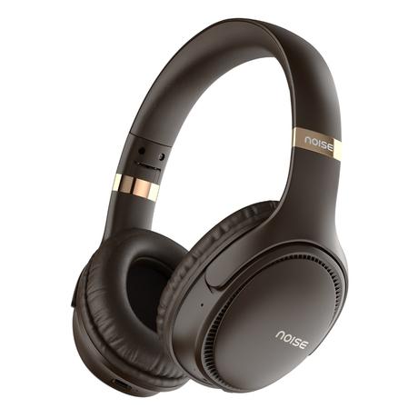 Noise Three with 70 Hours Playtime,40MM Driver,Dual pairing with Gaming Mode Bluetooth Headset(Chocolate Brown, On the Ear)-0