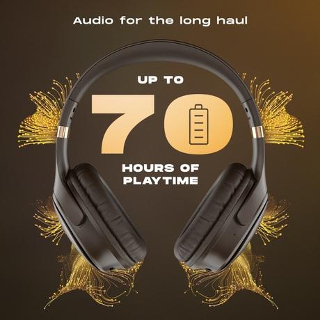 Noise Three with 70 Hours Playtime,40MM Driver,Dual pairing with Gaming Mode Bluetooth Headset(Chocolate Brown, On the Ear)-2