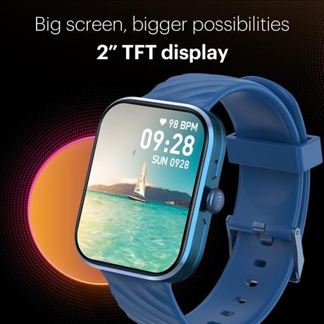 Noise Colorfit Spark Smartwatch with 5.08 cm (2 inch) HD Display, Advanced Bluetooth Calling, Upto 7 Days Battery, 150+ Watch Faces & 100+ Sports Modes, Camera & Music Control (Cobalt Blue)-2