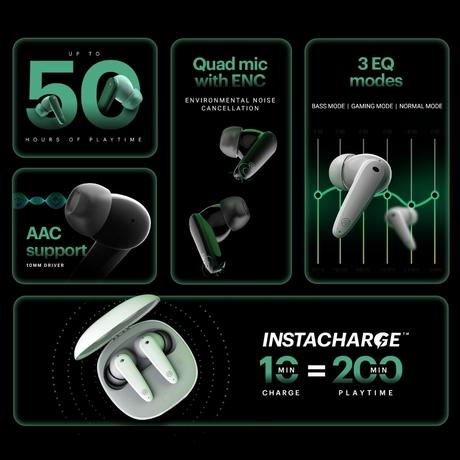 Noise Buds VS404 Truly Wireless Bluetooth Earbuds, Jet Black-1