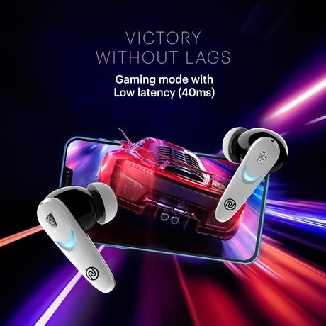 Noise Buds Combat X Truly Wireless Bluetooth Earbuds, Upto 60 Hours of playtime, IPX5 water resistance, 10mm Driver, Blutooth v5.3, Quad mic with ENC, Hyper Sync, Instacharge, Covert White-4