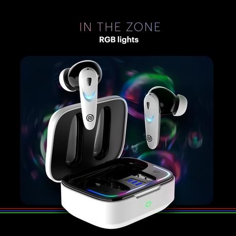Noise Buds Combat X Truly Wireless Bluetooth Earbuds, Upto 60 Hours of playtime, IPX5 water resistance, 10mm Driver, Blutooth v5.3, Quad mic with ENC, Hyper Sync, Instacharge, Covert White-5