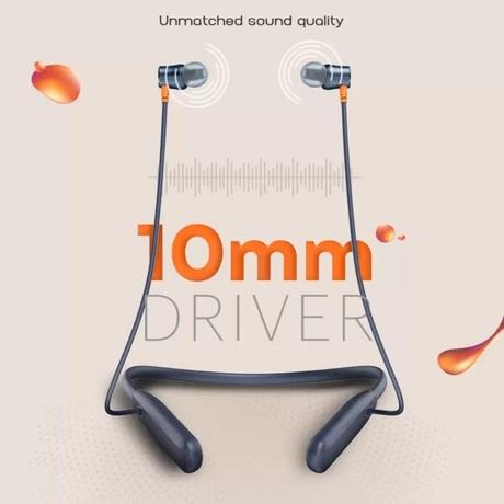 Noise Airwave Bluetooth Wireless Neckband Earphones with Mic, Upto 50 Hours of playtime, Low Latency, IPX5 Water Resistance, 10mm Driver, Voice Assistant, ENC for Calling, 3 EQ Modes, Bluetooth v5.3, Midnight Blue-4