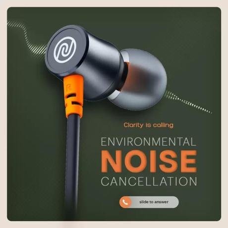 Noise Airwave Bluetooth Wireless Neckband Earphones with Mic, Upto 50 Hours of playtime, Low Latency, IPX5 Water Resistance, 10mm Driver, Voice Assistant, ENC for Calling, 3 EQ Modes, Bluetooth v5.3, Midnight Blue-5