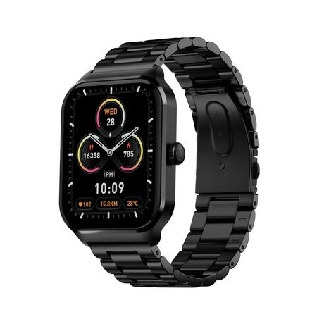Noise ColorFit Canvas Smartwatch, Metal Black-0