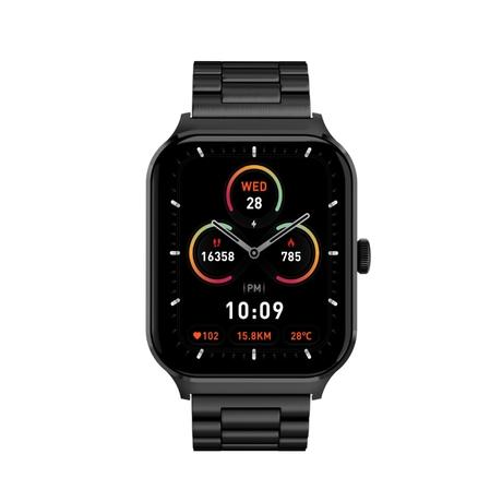 Noise ColorFit Canvas Smartwatch, Metal Black-1