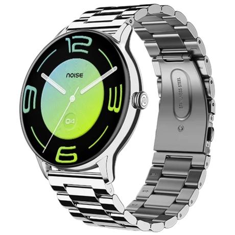 Noise NoiseFit Twist Go Smartwatch, Elite Silver-0