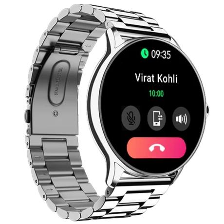 Noise NoiseFit Twist Go Smartwatch, Elite Silver-1