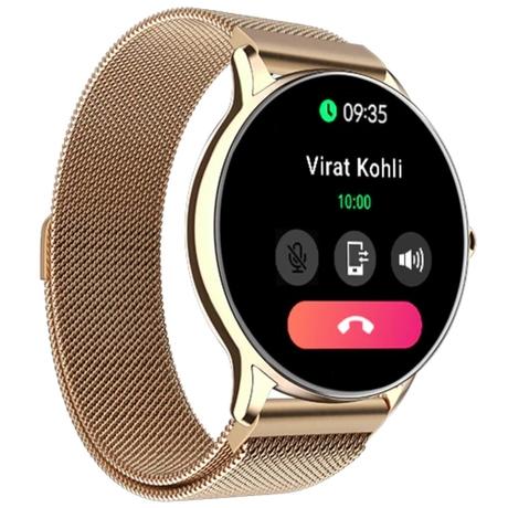 Noise NoiseFit Twist Go Smartwatch, Gold Link-1
