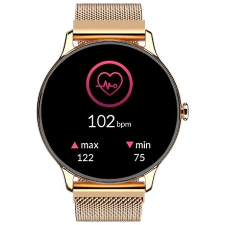 Noise NoiseFit Twist Go Smartwatch, Gold Link-3