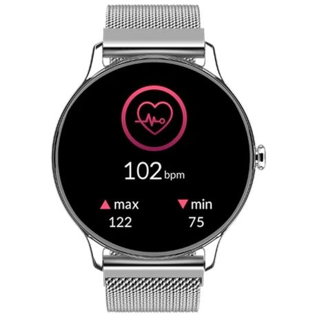 Noise NoiseFit Twist Go Smartwatch, Silver Link-3