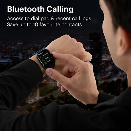 Noise ColorFit Quad Call Smartwatch, Elite Black-2