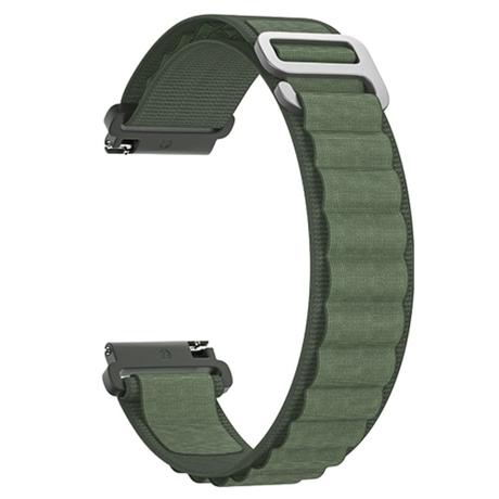 Noise 22 mm Nylon Ridge Loop Smartwatch Strap, Olive Green-0