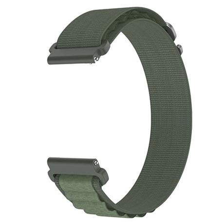 Noise 22 mm Nylon Ridge Loop Smartwatch Strap, Olive Green-2