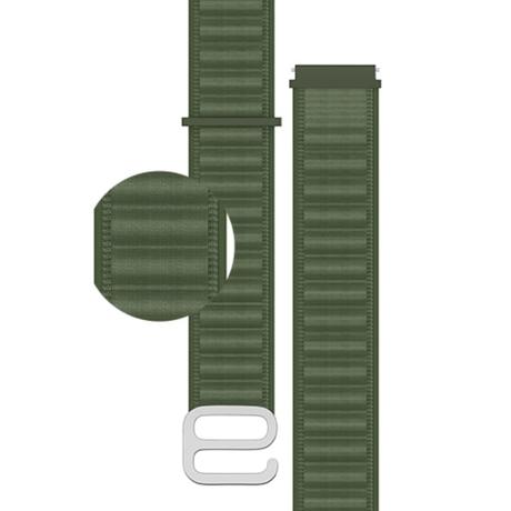 Noise 22 mm Nylon Ridge Loop Smartwatch Strap, Olive Green-3