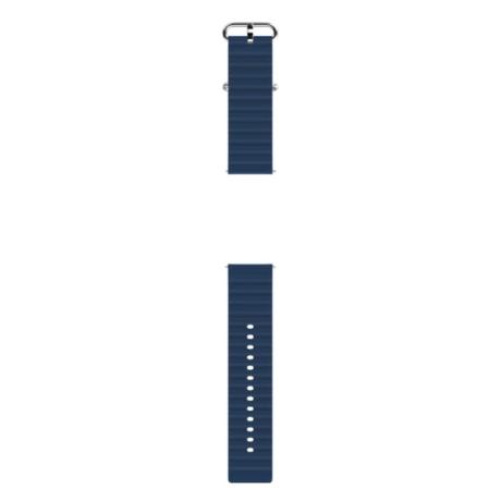 Noise 22 mm Ripple Silicone Smartwatch Strap, Dark Blue-3