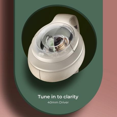 Noise Newly Launched 4 Wireless On-Ear Headphones with 70 H Playtime, ENC, 40 mm Driver, Low Latency (up to 40 ms), Dual Pairing, BT v5.4 (Calm Beige)-4