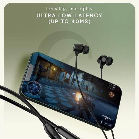 Noise Airwave Pro with ANC, 60 Hrs of Playtime, Low latency (Up to 40 ms), 3 EQ Modes Bluetooth Headset(Matte Black, In the Ear)-10
