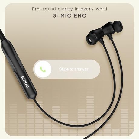 Noise Airwave Pro with ANC, 60 Hrs of Playtime, Low latency (Up to 40 ms), 3 EQ Modes Bluetooth Headset(Matte Black, In the Ear)-8