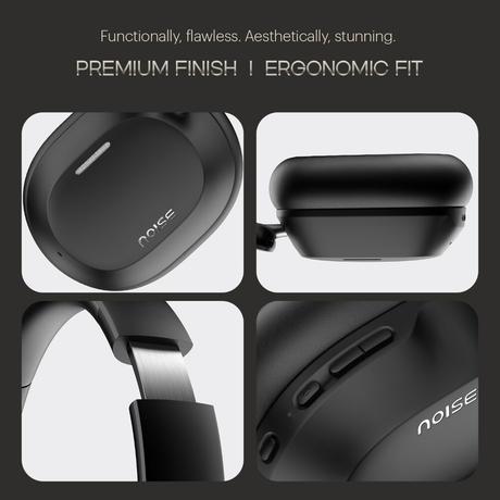 Noise Airwave Max 5 Overhead Wireless Headphone, Carbon Black-7